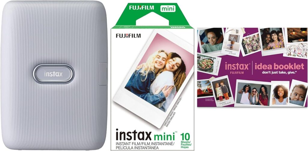 Fujifilm Instax Mini Link White Printer Bundle 2023