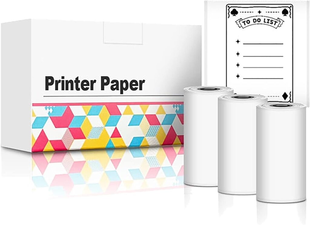 Releettoi Piximo Sticker Printer, Piximo - Mini Thermal Printer, Mini Pocket Printer, Inkless Pocket Printer, Bluetooth Thermal Portable Sticker Maker for Learning (Printer Paper* 3, 1)
